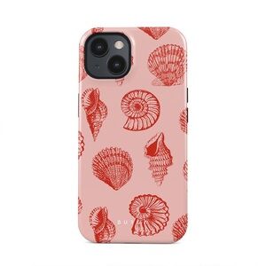 PINK SEASHELL PHONE CASE — IPHONE 15